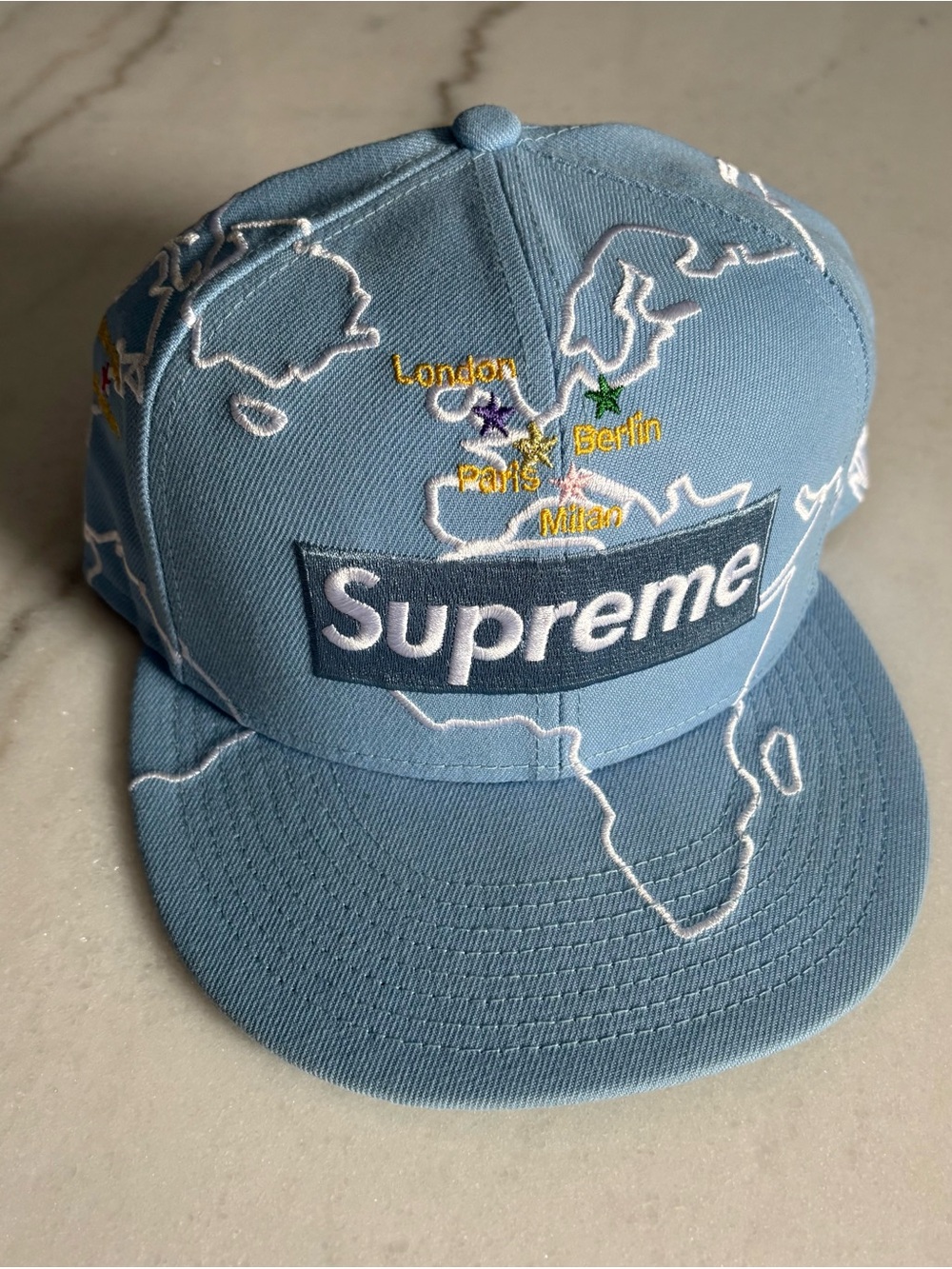 Supreme worldwide box logo hat